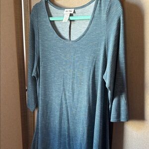 FINAL MARKDOWN Star vixen Striped Top 1X